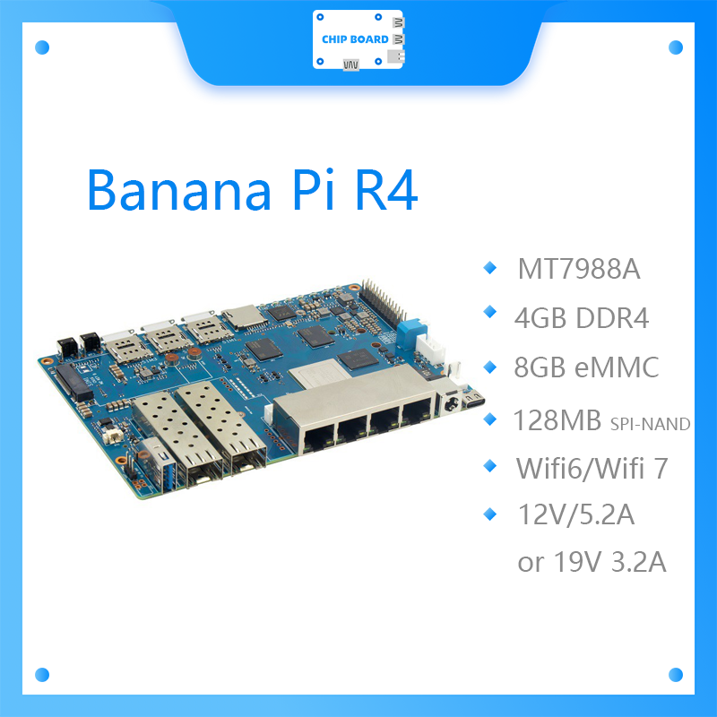 Bananapi Bpi R4 Wifi 7 - บอร์ด Banana Pi BPI R4 Wifi