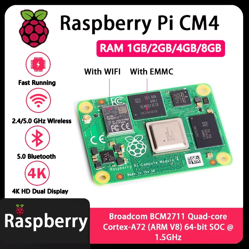 Raspberry Pi CM4 1GB/2GB/4GB/8 - Compute Module 4 32Gb Wifi บทวิจารณ์และราคา