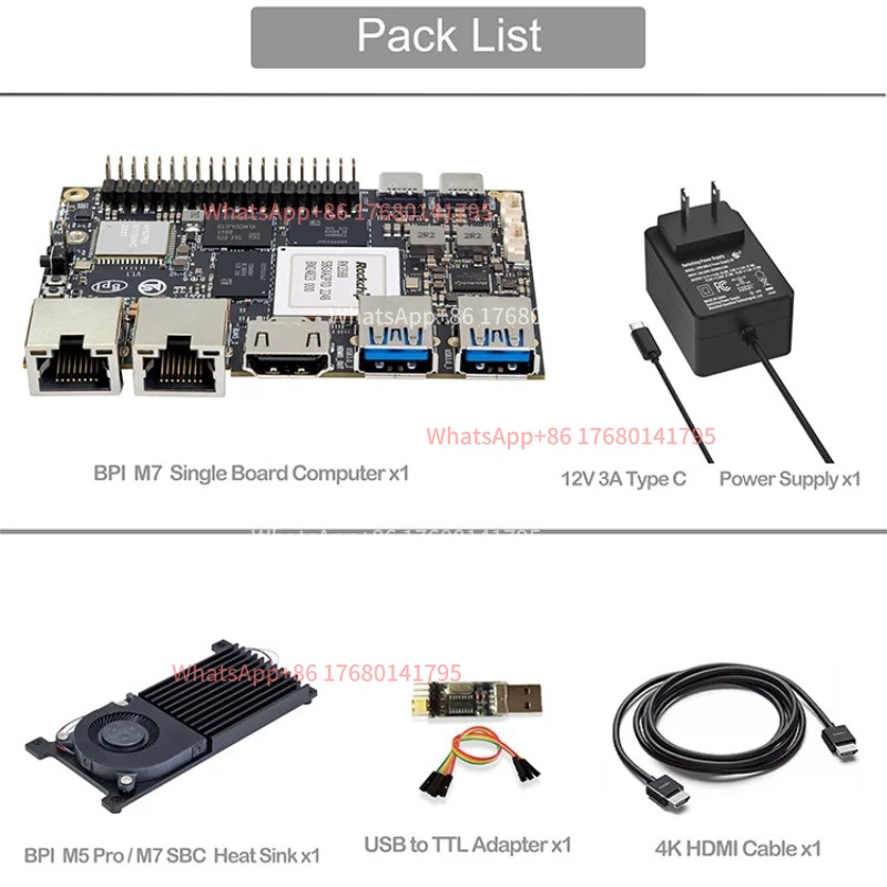 คอมพิวเตอร์บอร์ดเดี่ยว RK3588  - Banana Pi Bpi M7 Rk3588 บทวิจารณ์และราคา