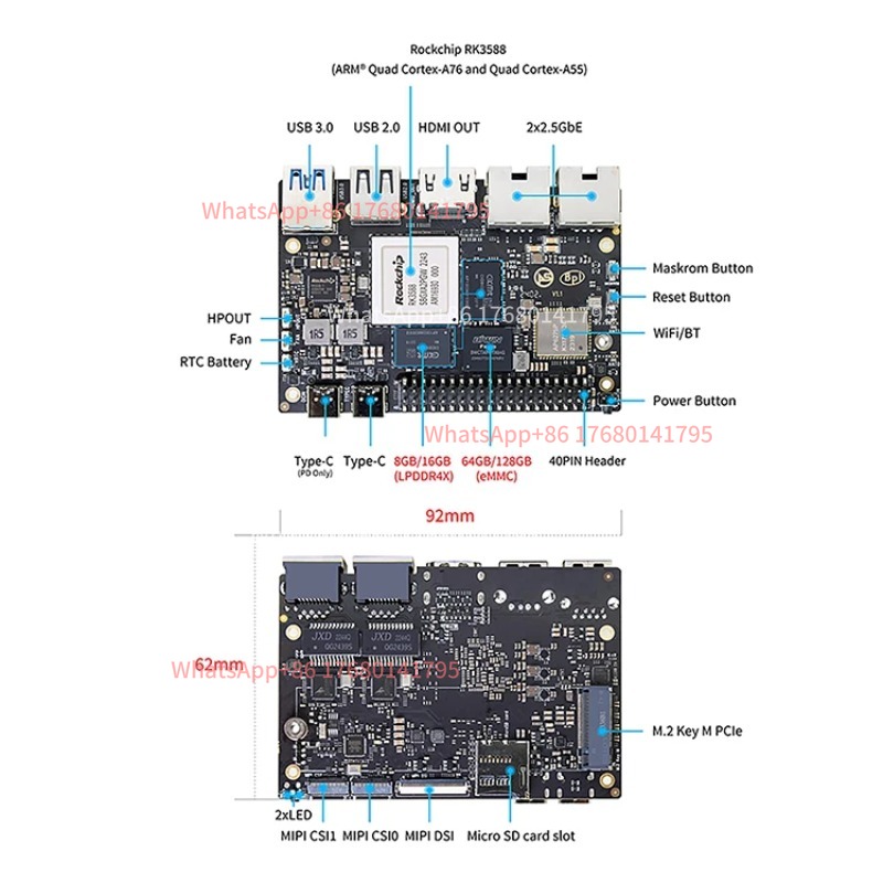 คอมพิวเตอร์บอร์ดเดี่ยว RK3588  - Banana Pi Bpi M7 Rk3588 บทวิจารณ์และราคา