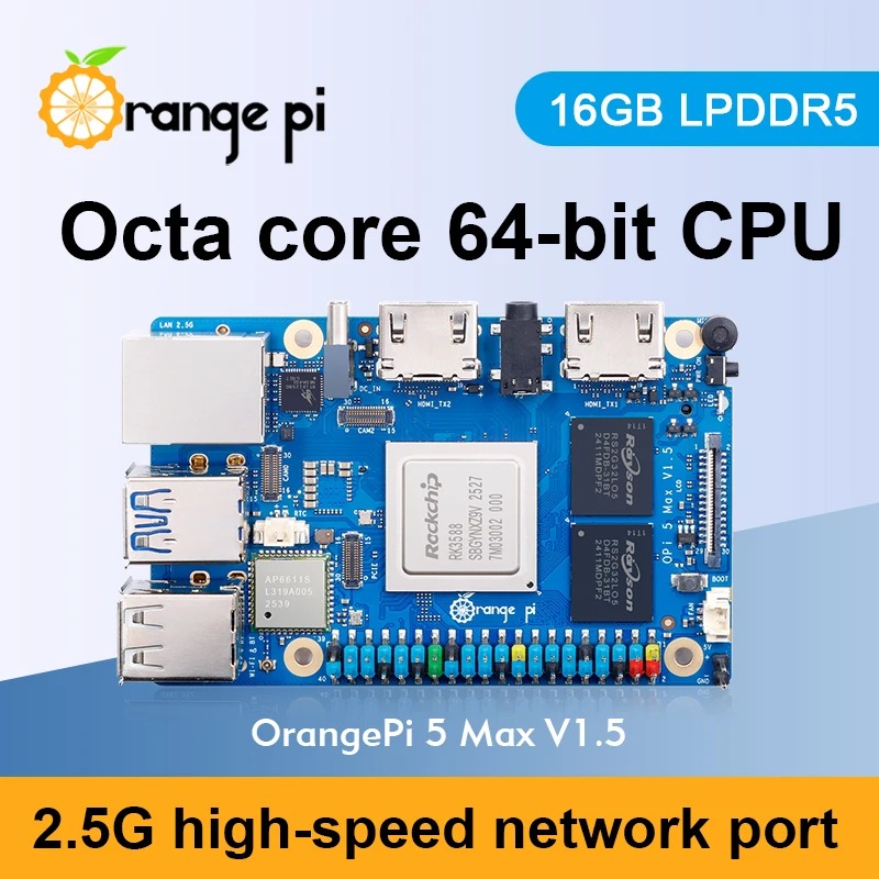 RoRuSOrange Pi 5 Max 16GB V1.5 - Rk3588 Mini Pc Board บทวิจารณ์และราคา
