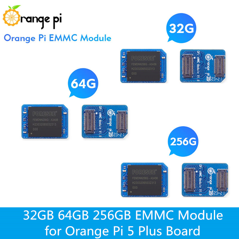 ORANGE Pi 32GB 64GB โมดูล eMMC - Orange Pi 5 Plus 32Gb บทวิจารณ์และราคา